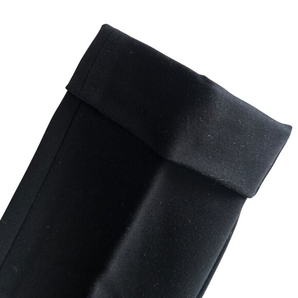 Armani Collezioni Black Straight Leg Cuffed Pants NWT $545 Size 6 - Picture 3 of 10